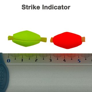 Bissanzeiger Strike Indicator 6 Stk im R&ouml;hrchen orange