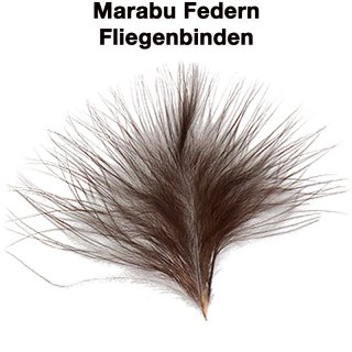 Marabou Federn 01 Braun