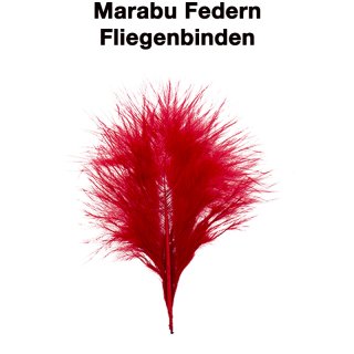 Marabou Federn 05 Rot