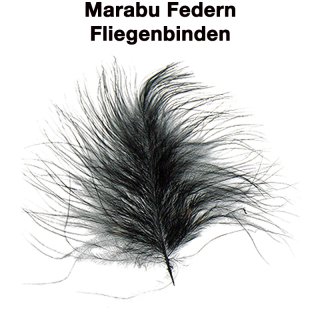 Marabou Federn 06 Schwarz
