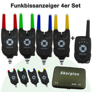 Elektronischer Funkbissanzeiger Skorpion AK2 41 4er Set 