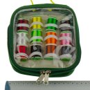 Bindefaden Set 2 - 12 Spulen in Nylontasche, Floss Nr. 0901