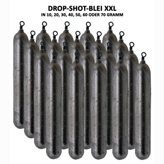 Drop-Shot Blei XXL länglich, 10-70g