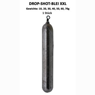 Drop-Shot Blei l&auml;nglich, 60g, 1 St&uuml;ck