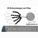 Schnurstopper | Gummistopper Gr. M, L 1 Ring = 25 Stopper...