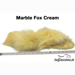 Marble Fox, Fuchsfell, mind. 40cm lang - Cream
