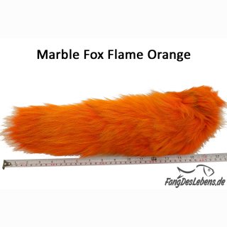 Marble Fox, Fuchsfell, mind. 40cm lang - Flame Orange