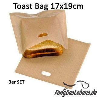 Toast Bag, Toastbeutel 17x19cm, Teflon SET - 3 Stück