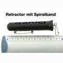 Ausziehrolle Tube Retractor mit Spiralband 40cm