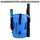 Angelrucksack wasserfest 30 Liter 02 - Blau | Schwarz