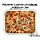 Räucher-Gourmet-Mischung Holzfäller Art 75g + Schale