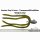 Huchen Zopf handgearbeitet - Fischkopf Olive 17cm 41g - 4 Arme Transp.|Olive|Glitter