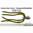 Huchen Zopf handgearbeitet - Fischkopf Olive 17cm 86g - 4...