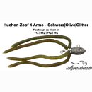Huchen Zopf handgearbeitet - Fischkopf Olive 17cm 58g - 4...